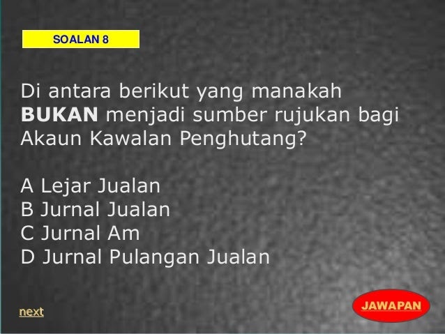 Soalan Jurnal Am - Contoh Sep