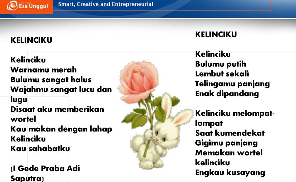  Puisi Kelinci  Kesayanganku Btt Documents