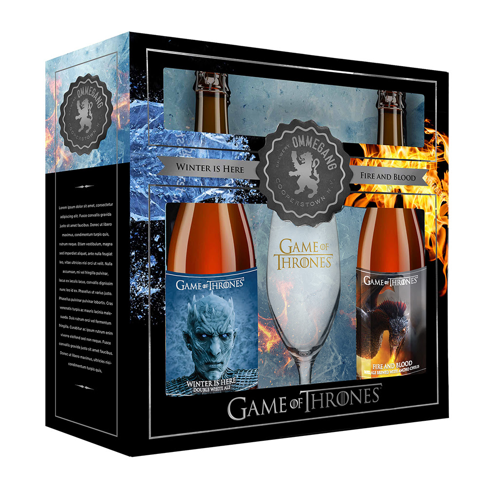 Brewery Ommegang's Latest Game of Thrones® Beer 'Winter is Here' + 'Fire and Blood' Collectible Gift Pack