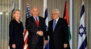 Clinton Netanyahu Abbas 15 Sep 2010