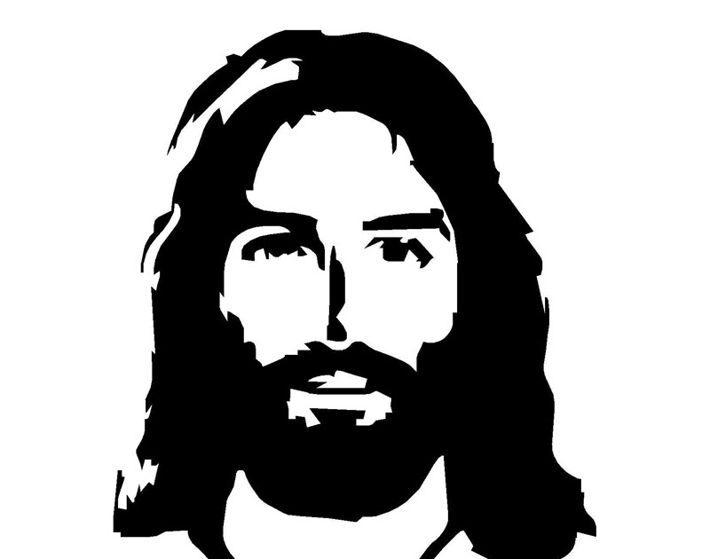  Gambar  Tuhan Yesus Hitam  Putih  kulo Art