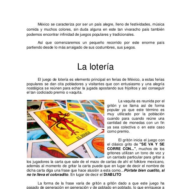 Instrucciones De Juegos Tradicionales De México ...