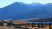 An oil pipeline.