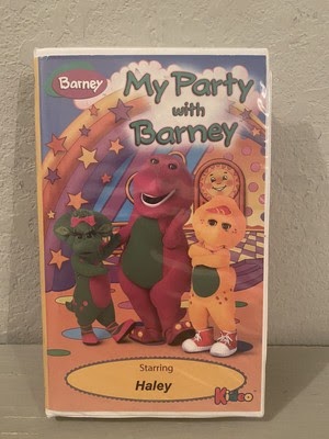 Barney Vhs Custom - My Party With Barney 1998 Used Vhs ...