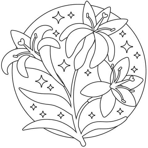 Lily colouring books for kids are entertainment for kindergarten. Lilies Coloring Page Free Printable Coloring Pages