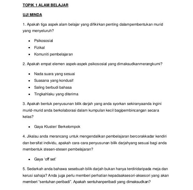 Contoh Soalan Uji Minda Matematik - Kuora 3