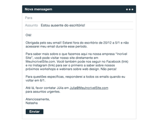 Mensagem De Desligamento Da Empresa Por E Mail - Exemplo 