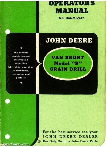 Check spelling or type a new query. Other Repair Manuals Literature John Deere Van Brunt Model B Grain Drill Operators Manual Parts Manual Camaro67music