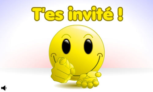 Carte Invitation Anniversaire Smiley Chantay
