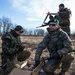 Members of a Chechen battalion fighting against Russian-backed rebels in Lysychansk, Ukraine, in February.