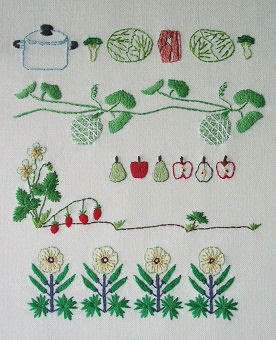 トップ100北欧 花 刺繍 図案 最高の花の画像