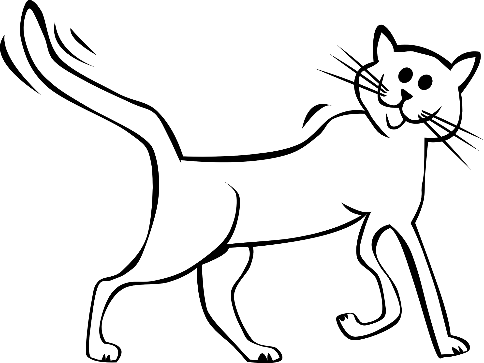 Free Cartoon Black And White Cat Download Free Clip Art Free Clip Art On Clipart Library