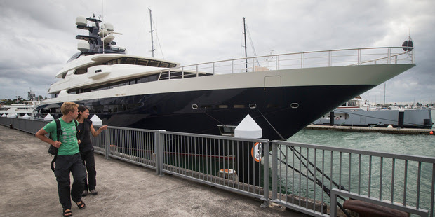 The superyacht Equanimity. Photo / Jason Oxenham