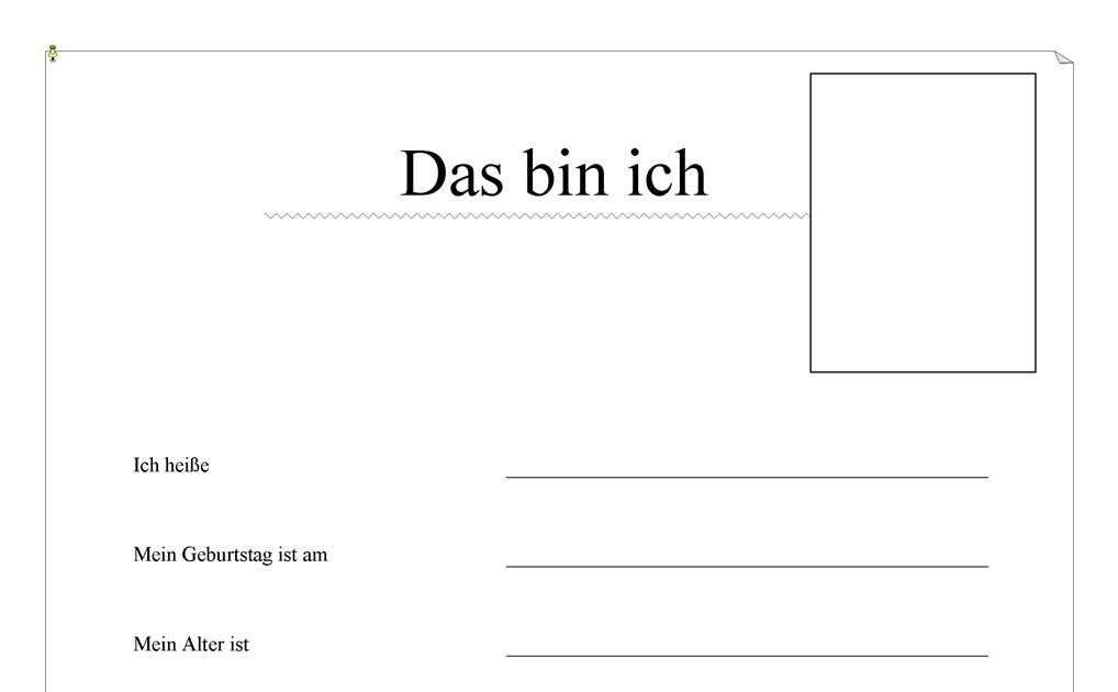 Steckbrief Word Vorlage Englisch - Kurs Word Steckbriefe ...