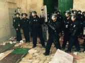 Israel Police used custom-made shields to contend with Palestinian Arab violence at the Temple Mount on the first day of Sukkot 2015.