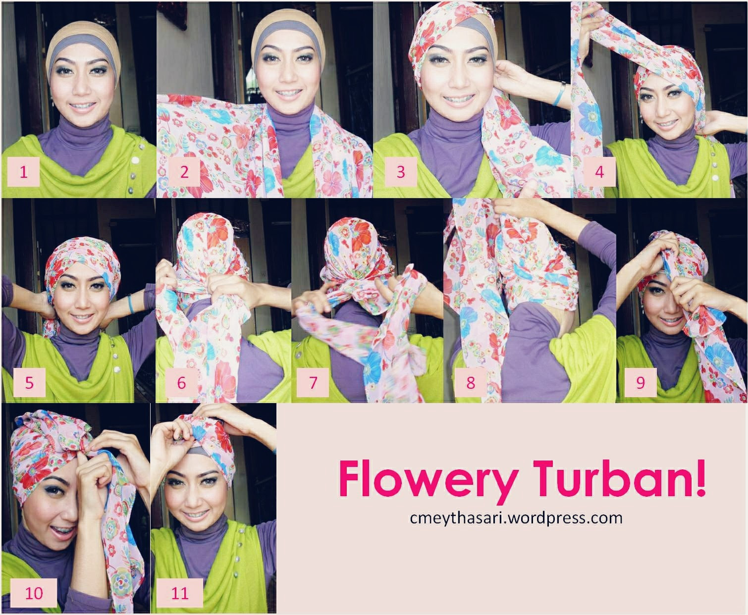 16 Tutorial Jilbab Paris Jadi Turban Tutorial Hijab Indonesia Terbaru