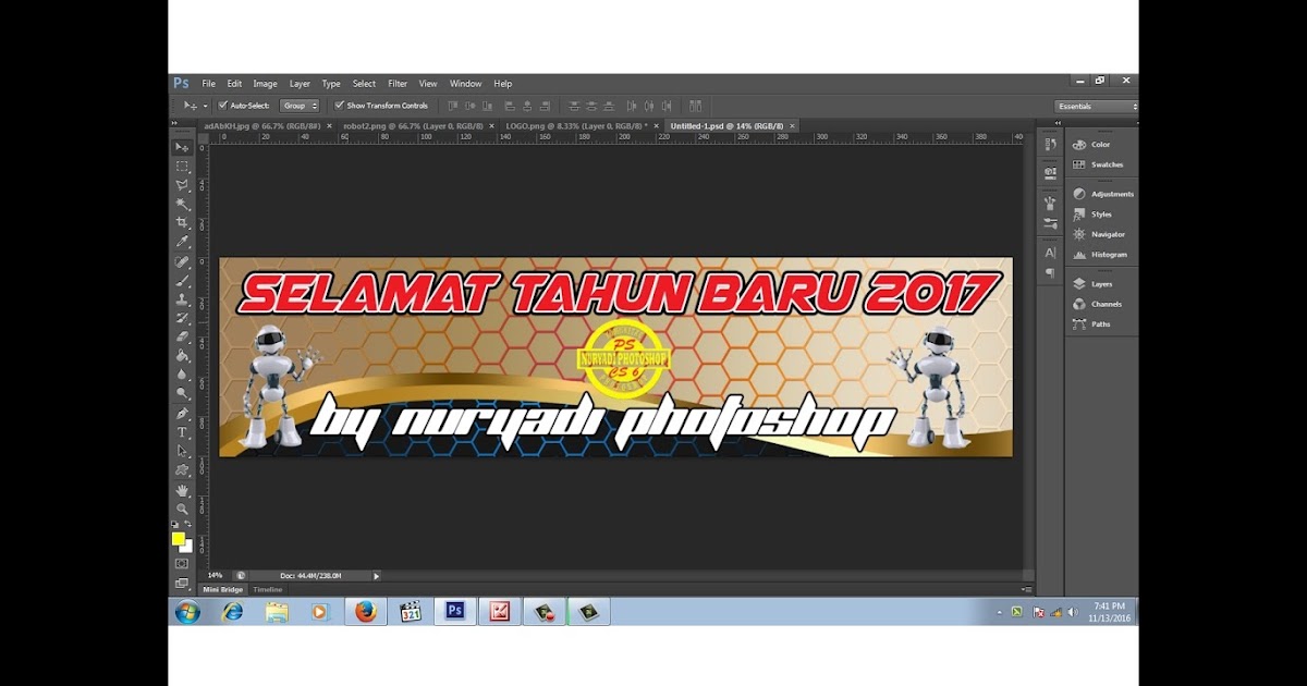 Desain Spanduk  Dengan  Photoshop  contoh desain spanduk 