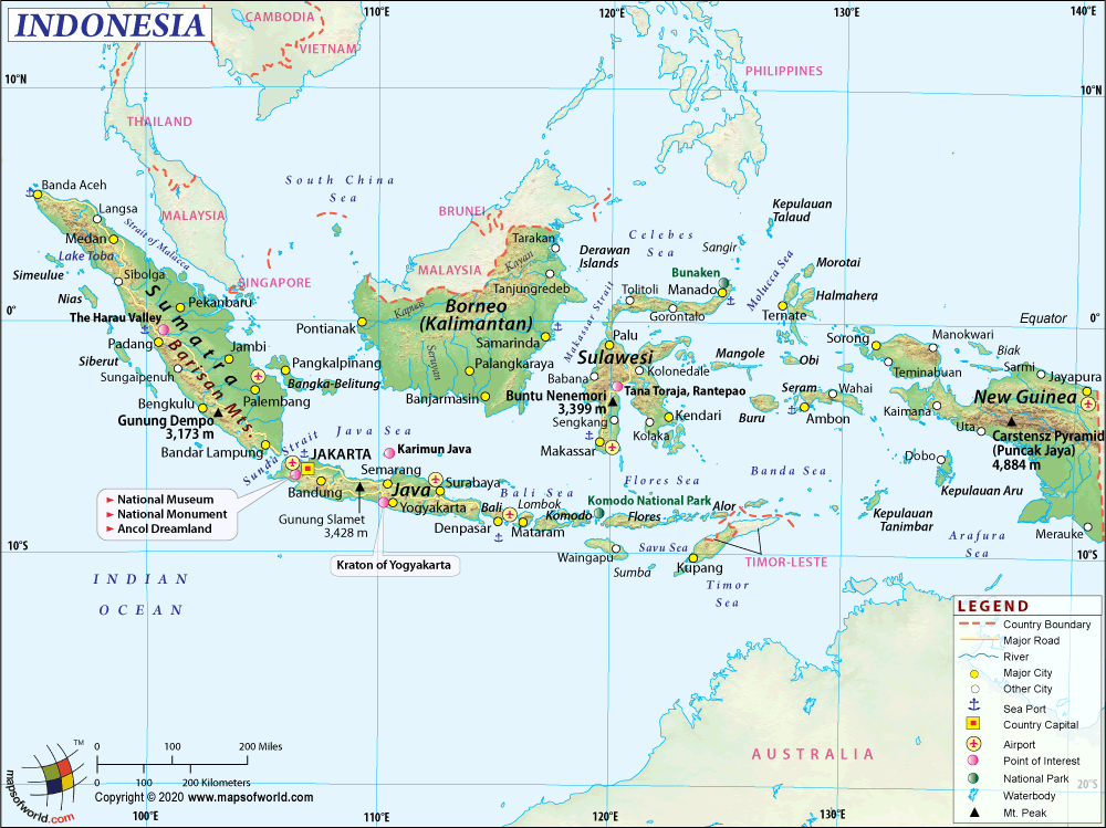  Indonesia  Map  High Resolution GOOGLESAGY