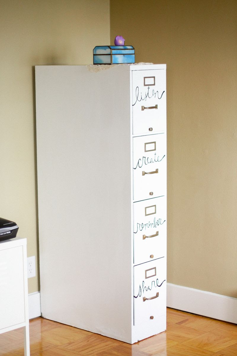 Very often taken for granted but always important, these. File Cabinet Restyle A Beautiful Mess