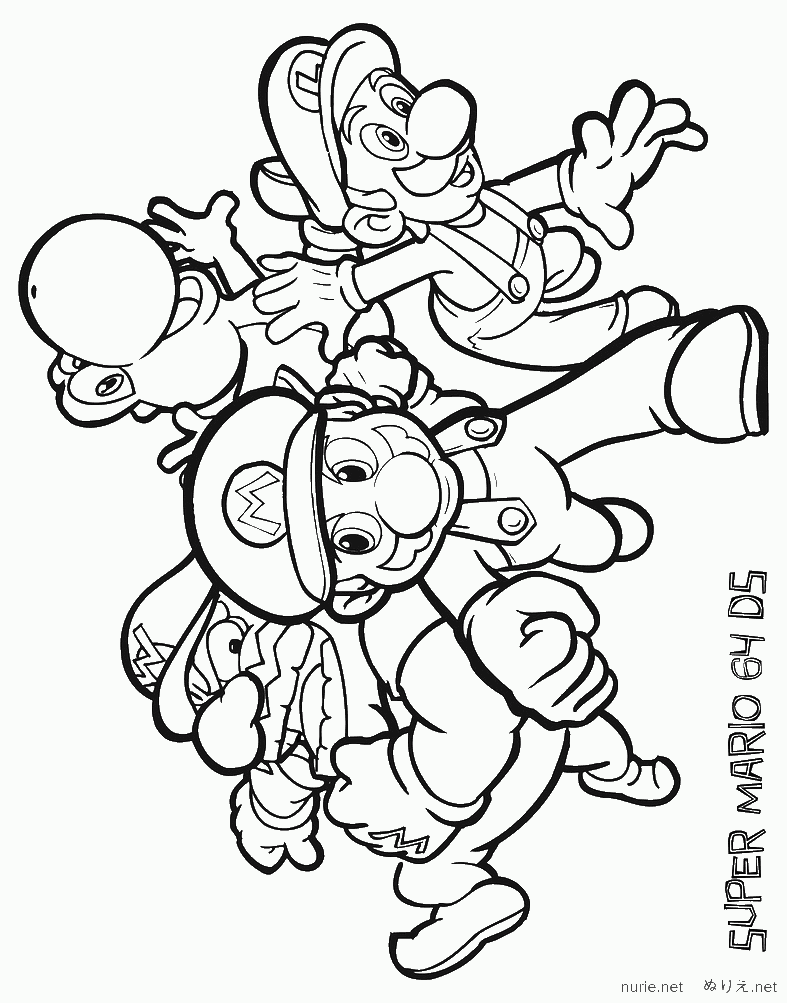 マリオ ぬりえ マリオ 塗り絵 フリー