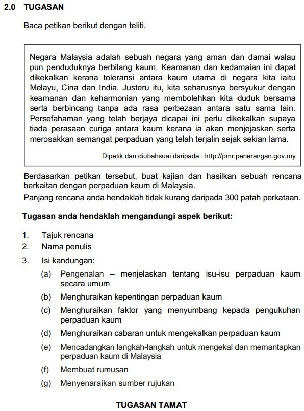 Contoh Karangan Pt3 - Contoh O