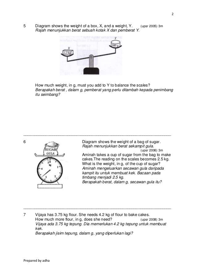 Soalan Past Year Upsr 2019 - Contoh Quad