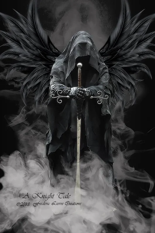 angel of death black wings hooded face sword, grim reaper | tatto | Pinterest | Tattoos, Reaper tattoo ÃŽÂºÃŽÂ±ÃŽÂ¹ Angel warrior