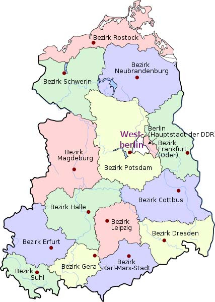 Německo Mapa Města | MAPA