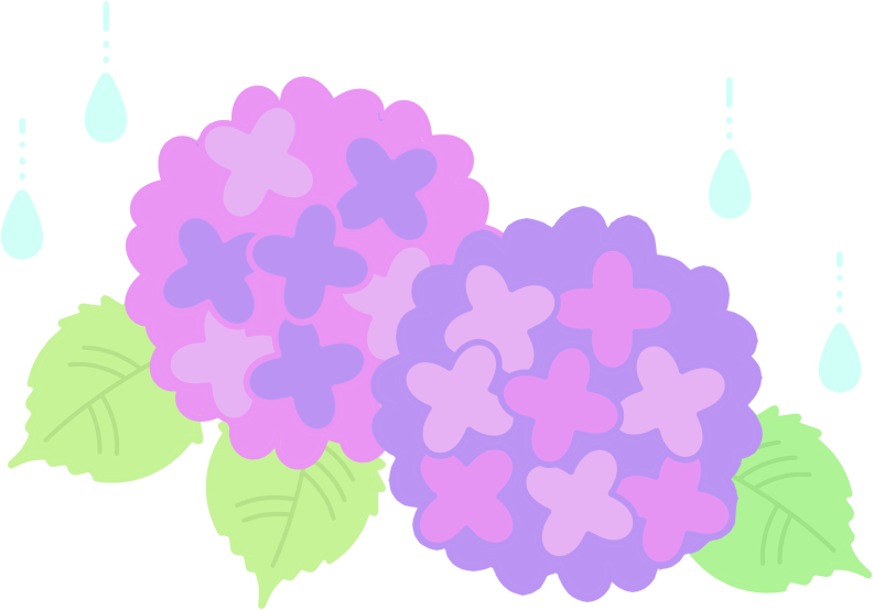 無料イラスト画像 新鮮なあじさい イラスト かわいい