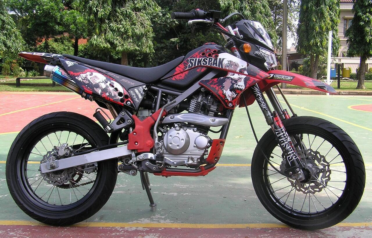 Koleksi Modifikasi Satria Fu Jadi Supermoto Terbaru 