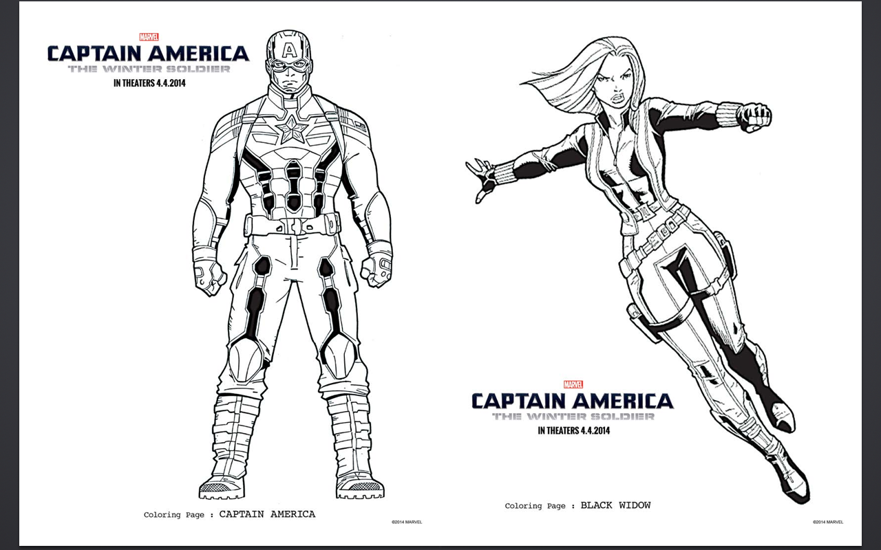 Captain America Marvel Coloring Pages Coloring And Drawing