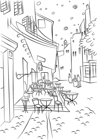Maybe you would like to learn more about one of these? Ausmalbild Cafe Terrasse Nachts Von Vincent Van Gogh Ausmalbilder Kostenlos Zum Ausdrucken
