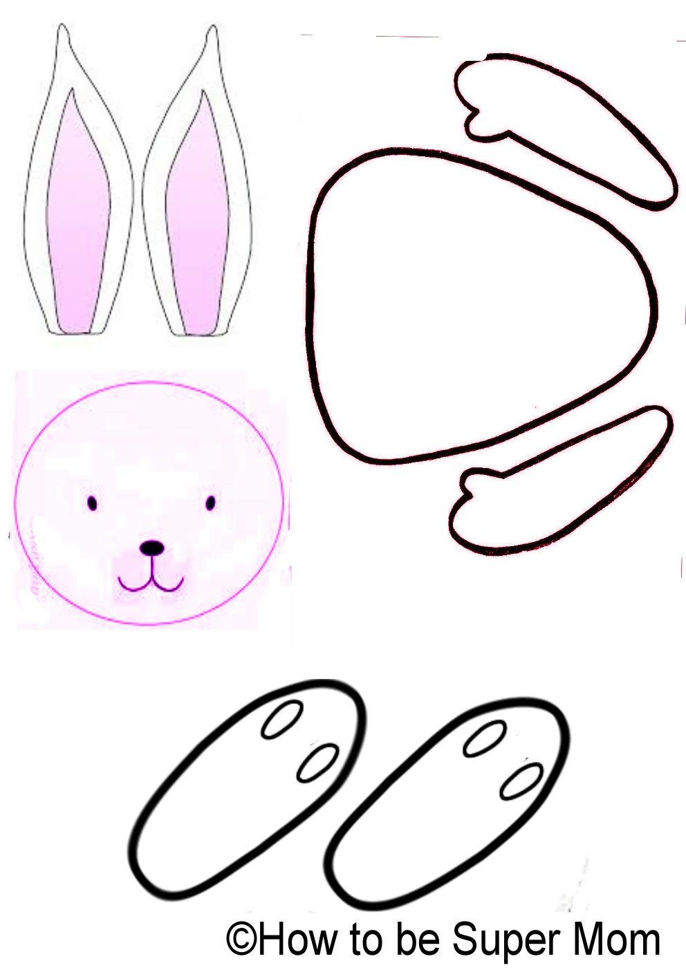 This is a great template Free Rabbit Template Download Free Rabbit Template Png Images Free Cliparts On Clipart Library