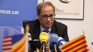 El president de la Generalitat, Quim Torra, aquest dimecres a Washington (ACN)