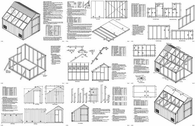 Instant Get 12x16 shed plans with material list ~ Shed build