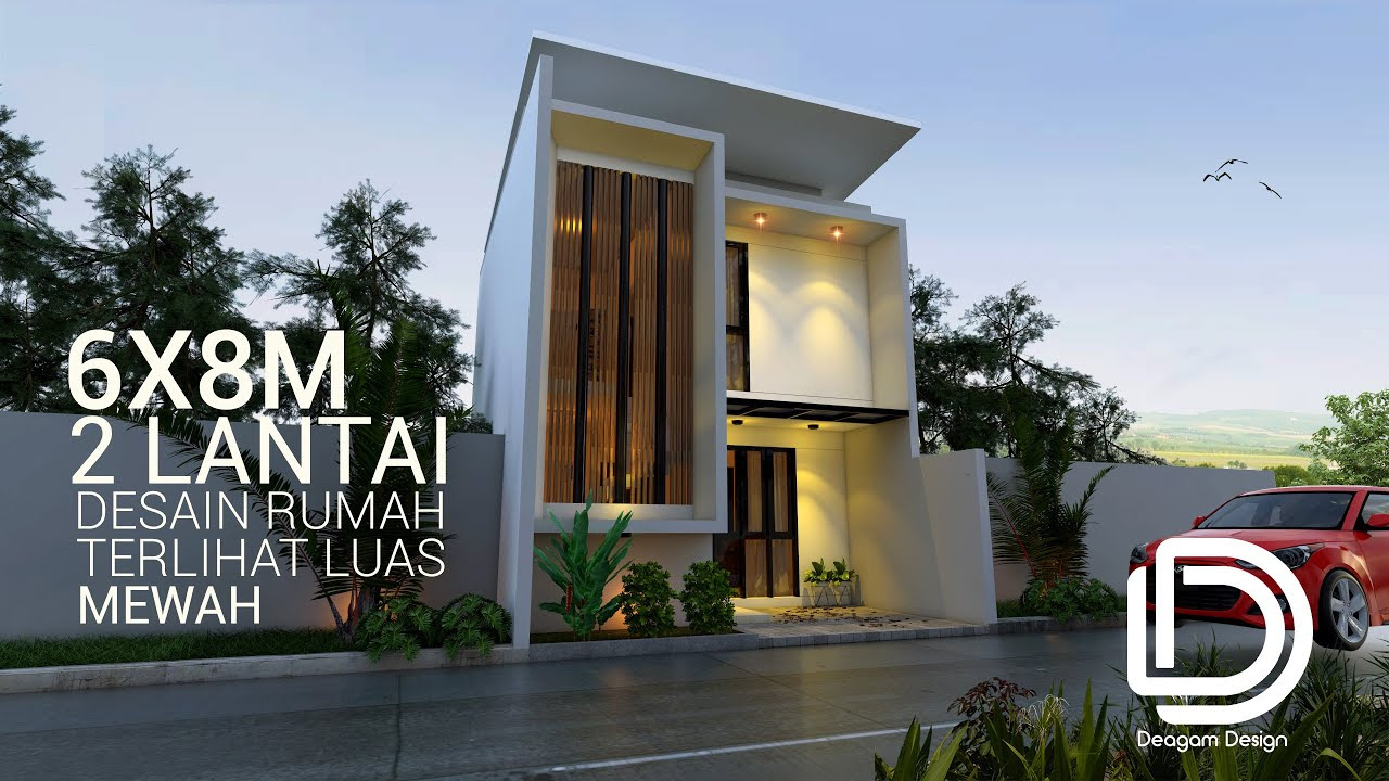 75 Desain Rumah  Minimalis 2  Lantai Ukuran 6x6  Terbaru 