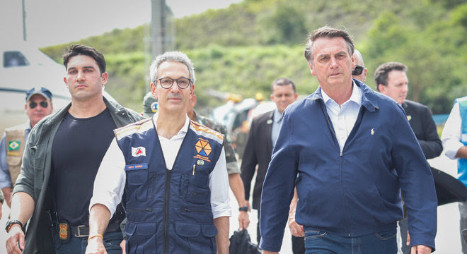 Bolsonaro encontrou governador de Minas e sobrevoou Grande BH