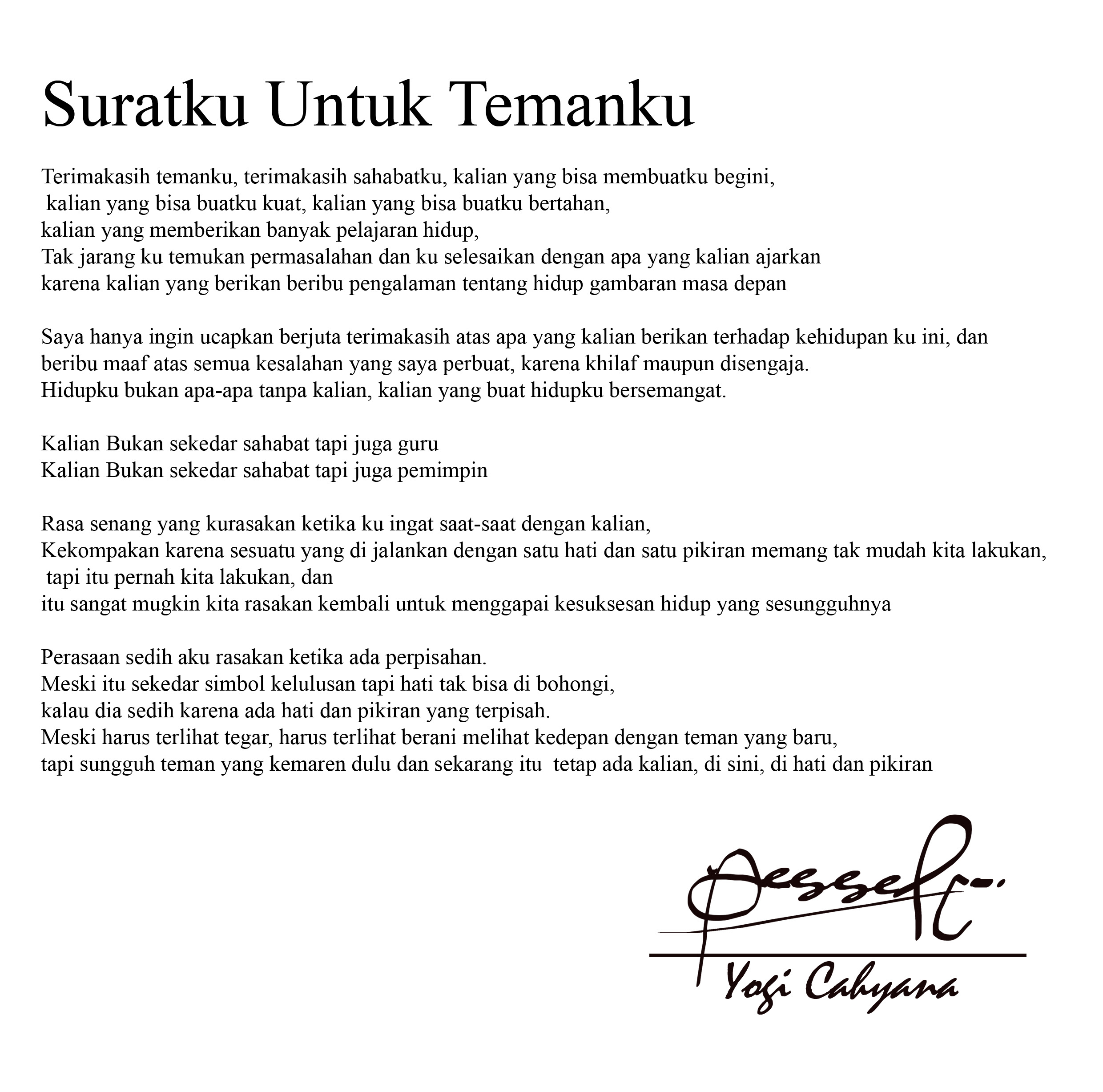 Contoh Surat Pribadi Untuk Teman Dalam Bahasa Inggris » Daily Blog Networks