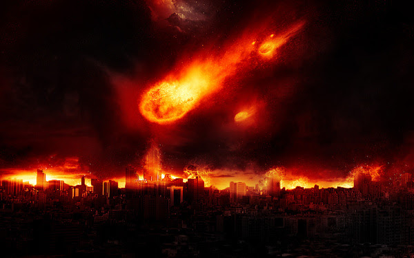 Image result for images of heaven and earth on fire