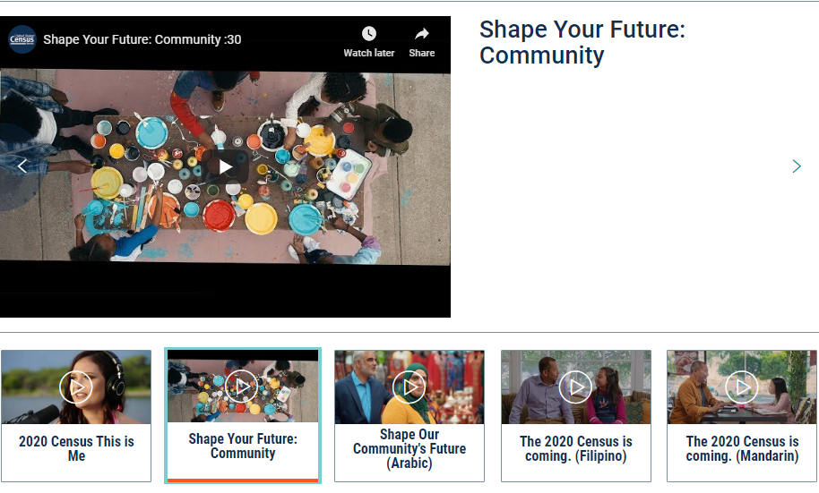 2020 Census Campaign Videos