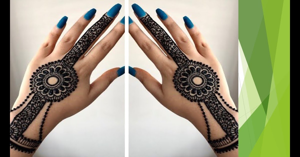 Gol Tikki Mehndi Designs For Back Hand Images / And ...