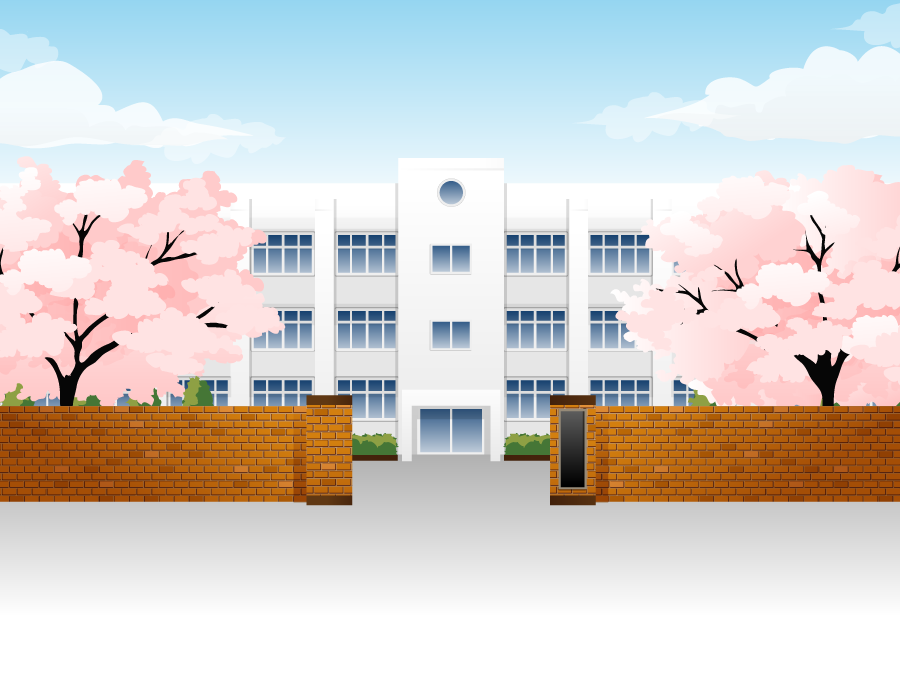 上校舎 学校 イラスト リアル すべてかわいい動物