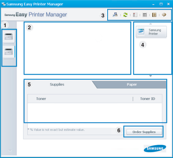 Installing driver over the network. Using Samsung Easy Printer Manager