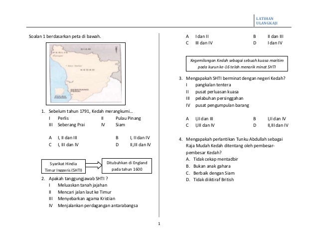 Contoh Soalan Pt3 Sejarah Tingkatan 3 - Satu Huruf g