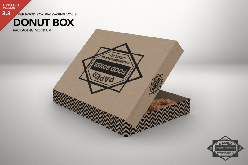 Download Download Dozen Donut Box Packaging Mock Up PSD Mockup
