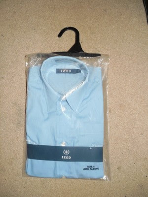 Bargain IZOD BOYS KIDS LS DRESS SHIRT BLUE SIZE 4 COTTON NEW NWT