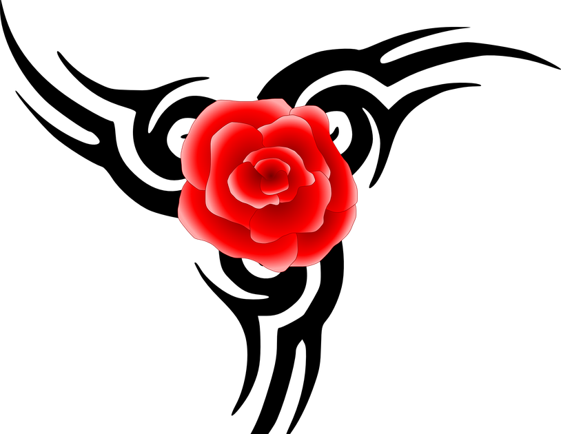 Paling Bagus 21 Gambar Tato Bunga Mawar Simple