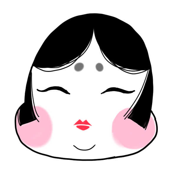 ぜいたくおかめ さん イラスト イラスト画像