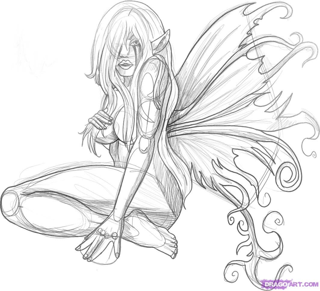 Discover lots of pencil drawings of fairies by various drawing artists using pencil and color pencil searching for fairies pencil drawings? Gothic Fairy Drawing At Getdrawings Free Download
