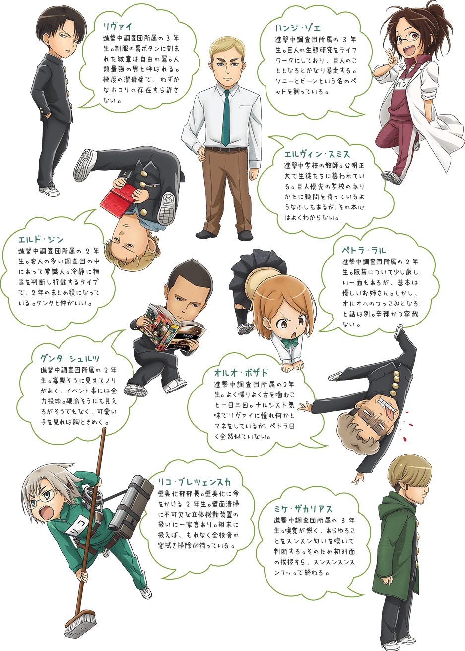無料ダウンロード 進撃の巨人 キャラクター 一覧 Trendeideas5
